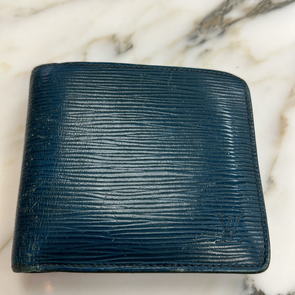LOUIS VUITTON - Blue EPI Bifold wallet